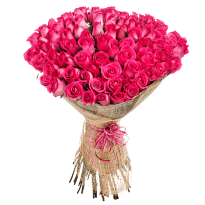 pink roses hand bouquet