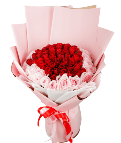 red roses,pink rose,red and pink rose handbunch