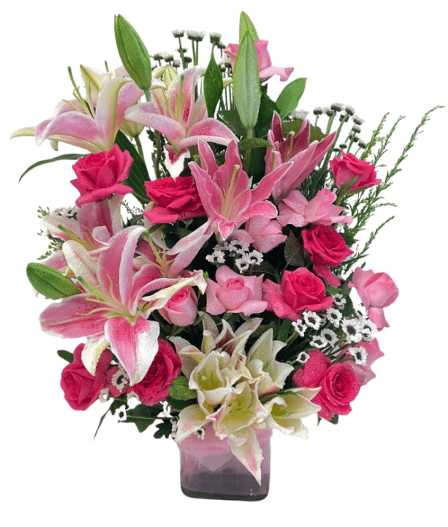 Floral arrangement in vase